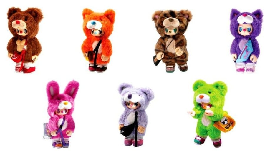 Rebel Bears pluche actiefiguren Blind Box Movable Series Display 18 cm (6)