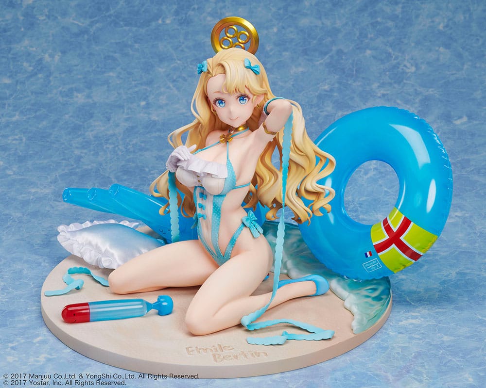 Azur Lane PVC Statue 1/4 Emile Bertin Swimsuit Costume Côte d'Azur 21 CM