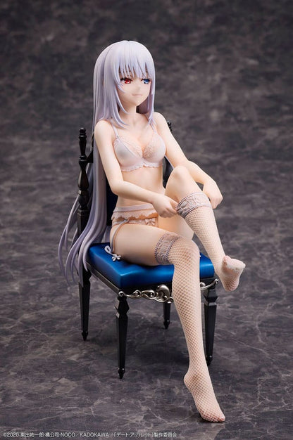 Dato en kugle PVC -statue 1/7 hvid dronning 17 cm