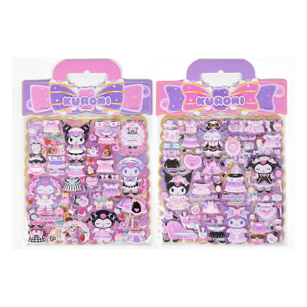 Pegatina Hello Kitty y sus amigos Kuromi Puffy Surtido (10)