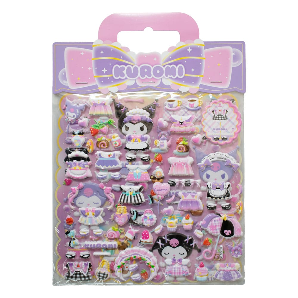 Pegatina Hello Kitty y sus amigos Kuromi Puffy Surtido (10)