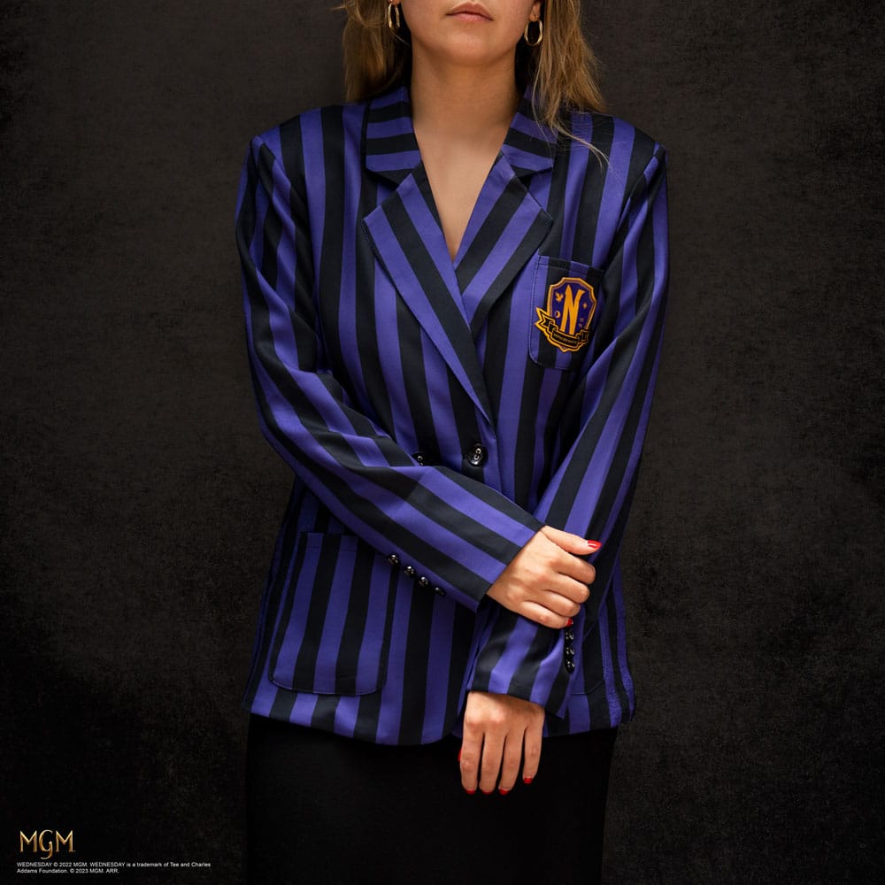 Jacket de mercredi Nevermore Academy Purple Striped Blazer