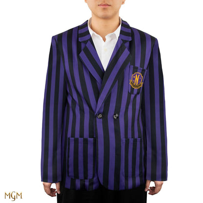 Jacket de mercredi Nevermore Academy Purple Striped Blazer