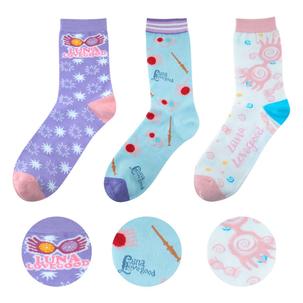 Harry Potter Socks Luna Lovegood da 3 pacchetti