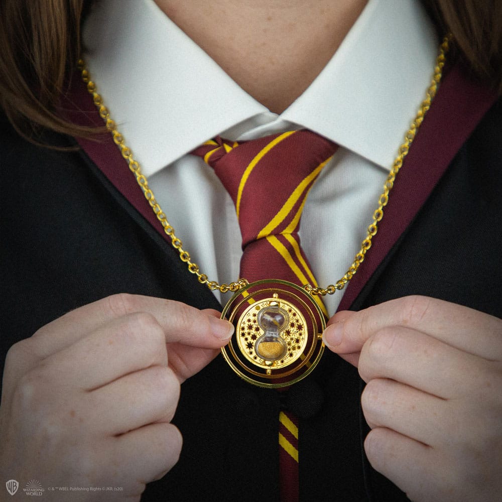 Hediye kutusu ile kolye zaman çevirici ile Harry Potter kolye