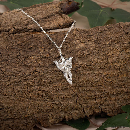 Collar de señor de los anillos con colgante Evenstar