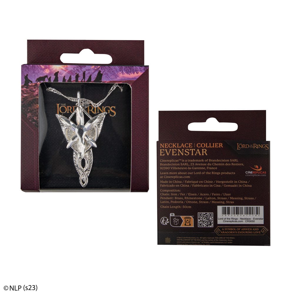 Collar de señor de los anillos con colgante Evenstar