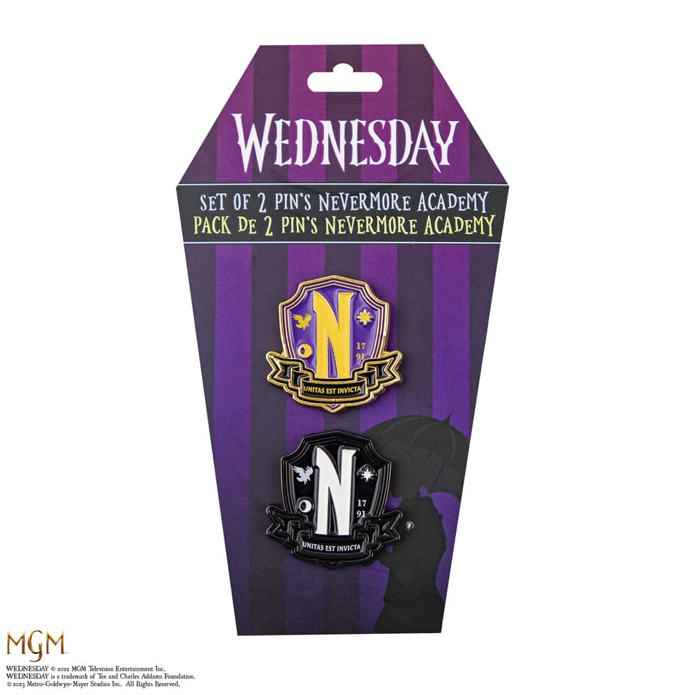 Onsdag pins 2-pack Nevermore Academy