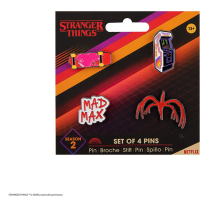 Stranger Things Pins 4-Pack sæson 2