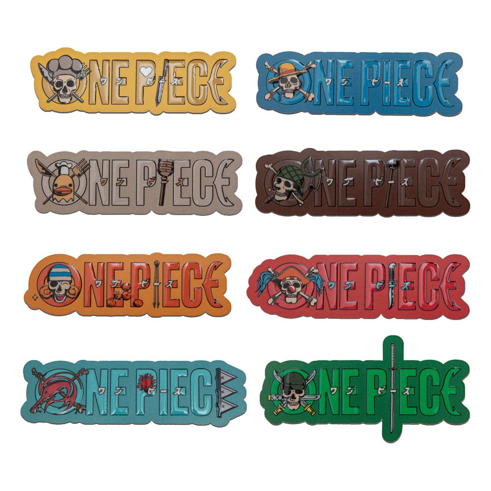 One Piece Fridge Magnet 8-Pack Title Sequence