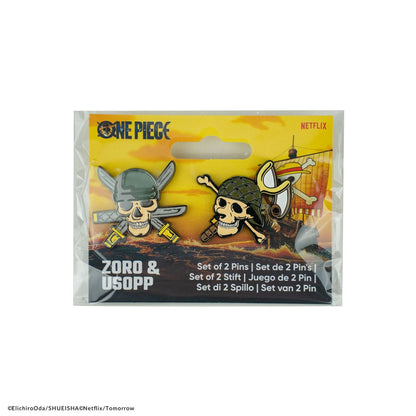 One Piece Pins 2-Pack Zoro & Usopp