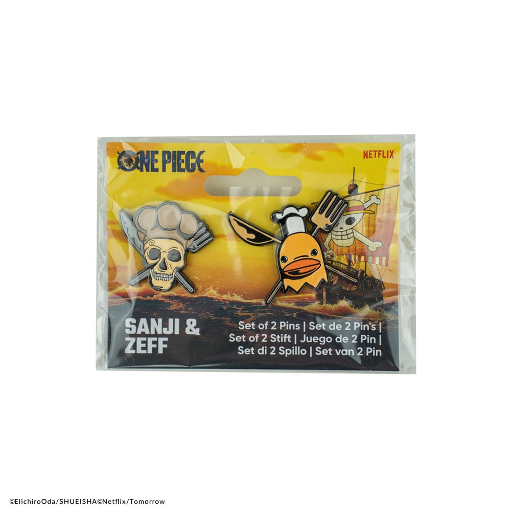 Én stykke pins 2-pack Sanji & Zeff