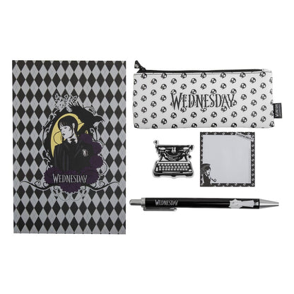 Wednesday 5-Piece Stationery Set Black