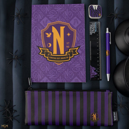 Wednesday 5-Piece Stationery Set Purple