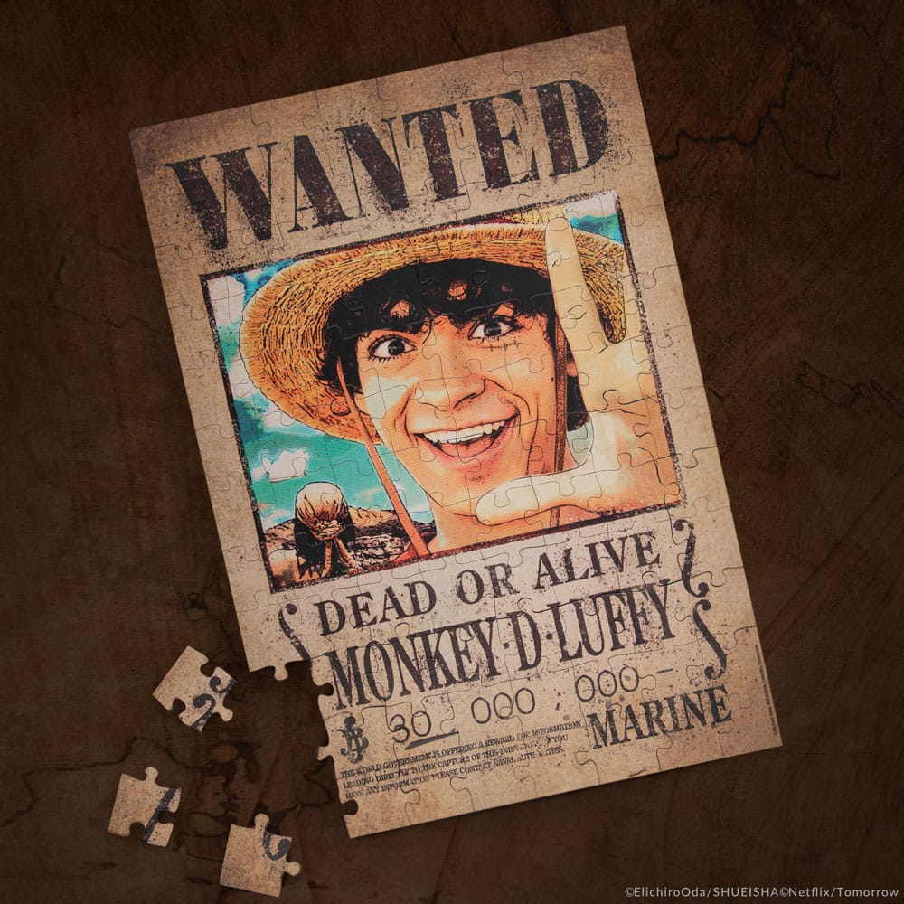 One Piece Magnetic Puzzle Wanted Luffy