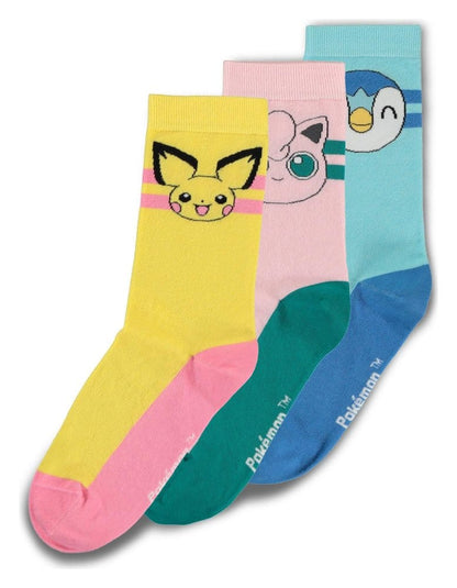 Pokémon Chaussettes 3-Pack Crew 39-42