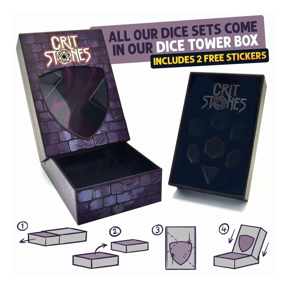 Critstones Metal Dice Set Sigils Sigils (7)