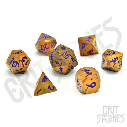 Critstones Metal Dice Set Sigils Sigils (7)