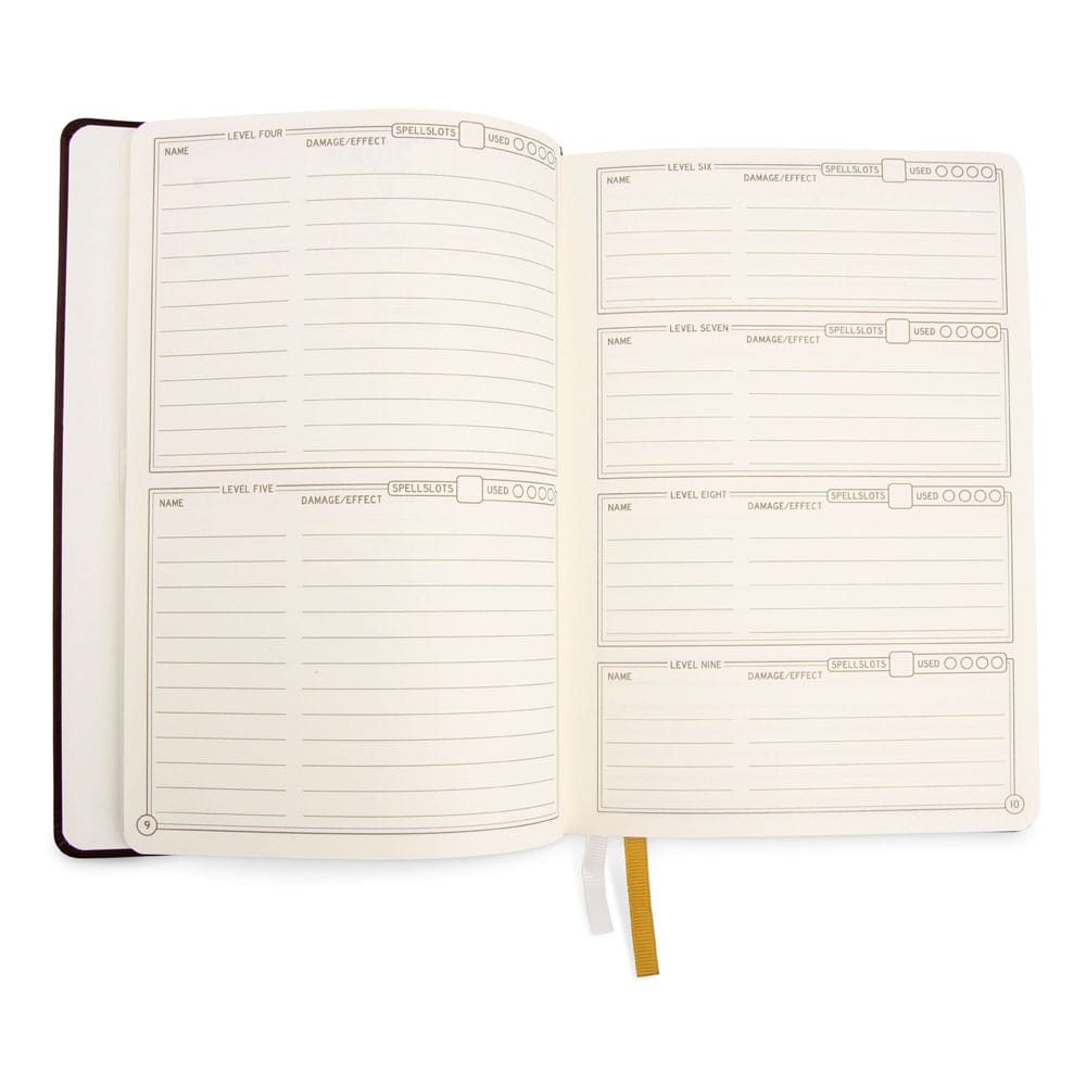 Diario de RPG de Dragones y Mazmorras 5e Azul