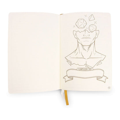 Diario de RPG de Dragones y Mazmorras 5e Azul