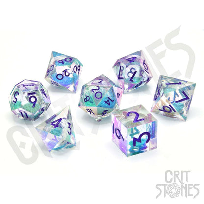 CRICHSTONES Liquid Core Dice Set Fantasia Fluid Electroplated (7)