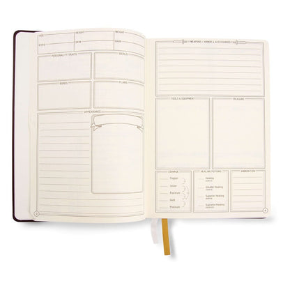 Diario de RPG de Dragones y Mazmorras 5e Verde