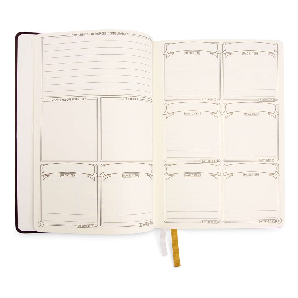 Diario de RPG de Dragones y Mazmorras 5e Verde