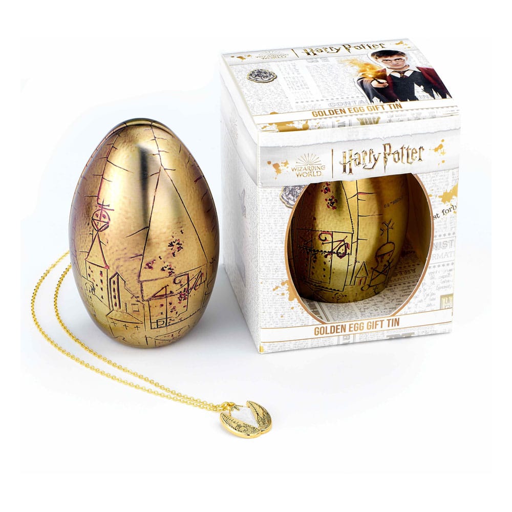 Collier Harry Potter avec œuf doré pendentif avec boîte cadeau