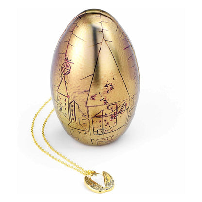 Collier Harry Potter avec œuf doré pendentif avec boîte cadeau
