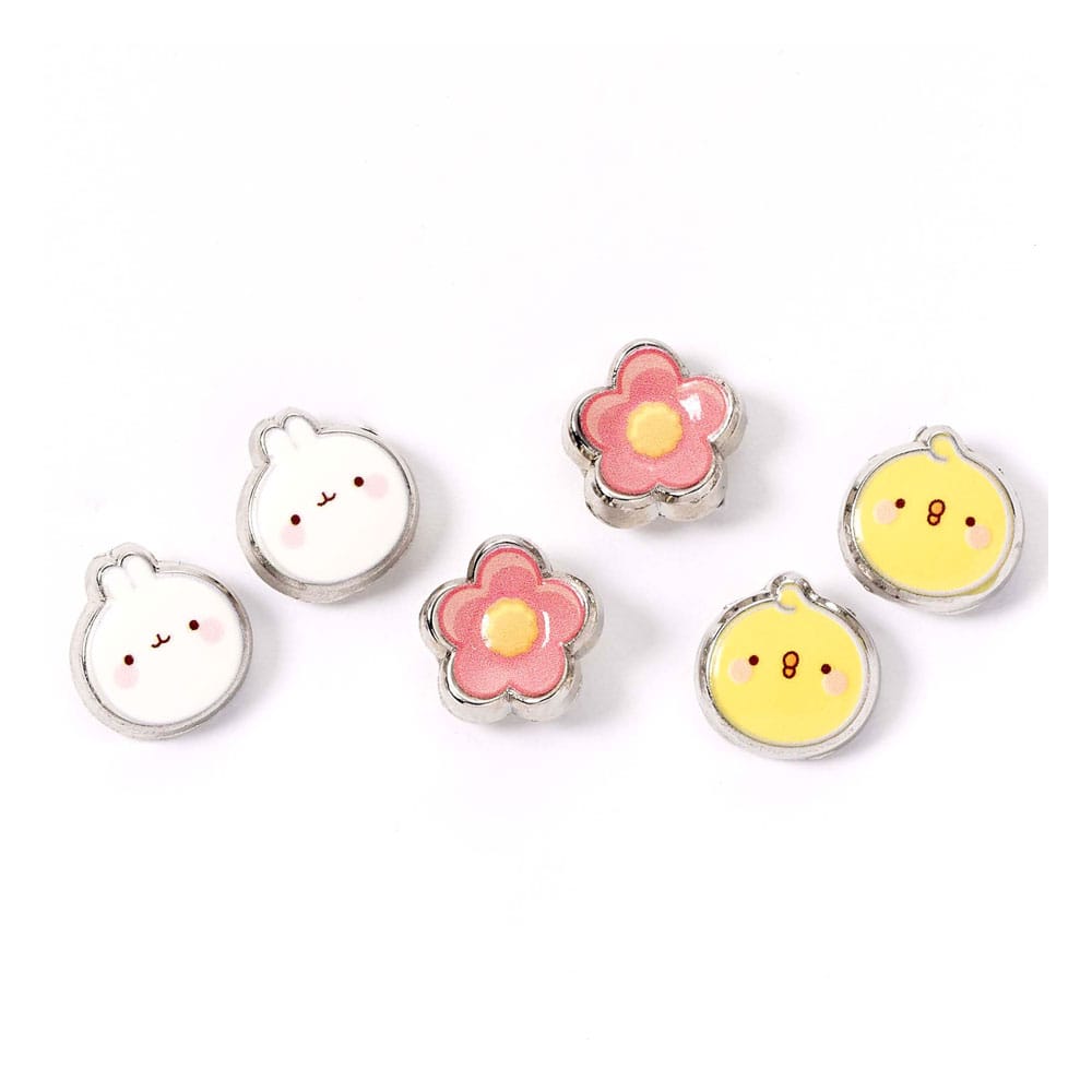 Pack de 3 pendientes Molang Molang y Piu Piu