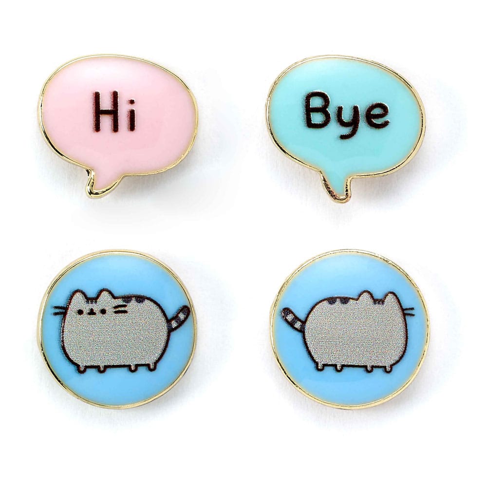 Pusheen Stud Pendings 2-Pack "Hola, adiós"