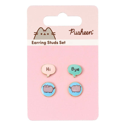 Pusheen Stud Pendings 2-Pack "Hola, adiós"