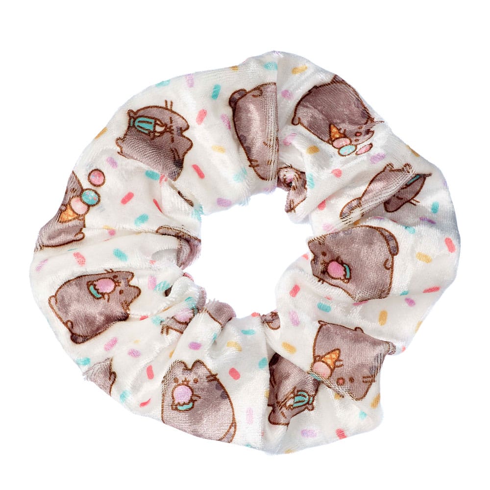 Pushen Hair Scrunchie White Ice Cream