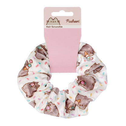 Pushen Hair Scrunchie White Ice Cream