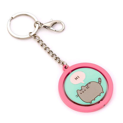 Pusheen Keychain "Hi , Bye" Spinning