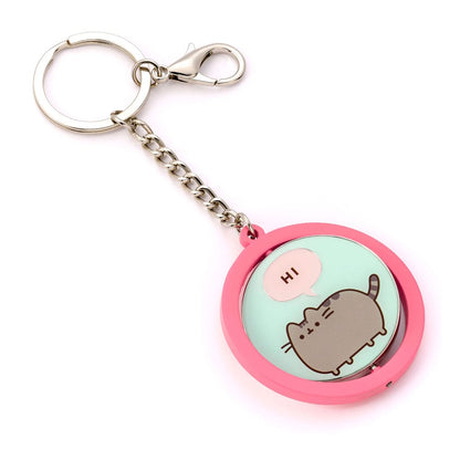 Pusheen Keychain "Hi , Bye" Spinning