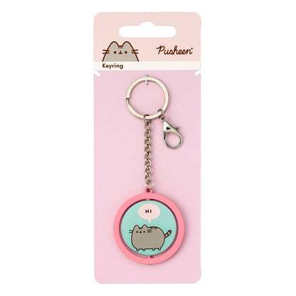 Pusheen Keychain "Hi , Bye" Spinning