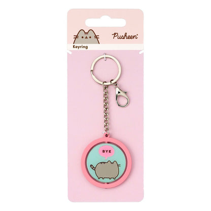 Pusheen Keychain "Hi , Bye" Spinning