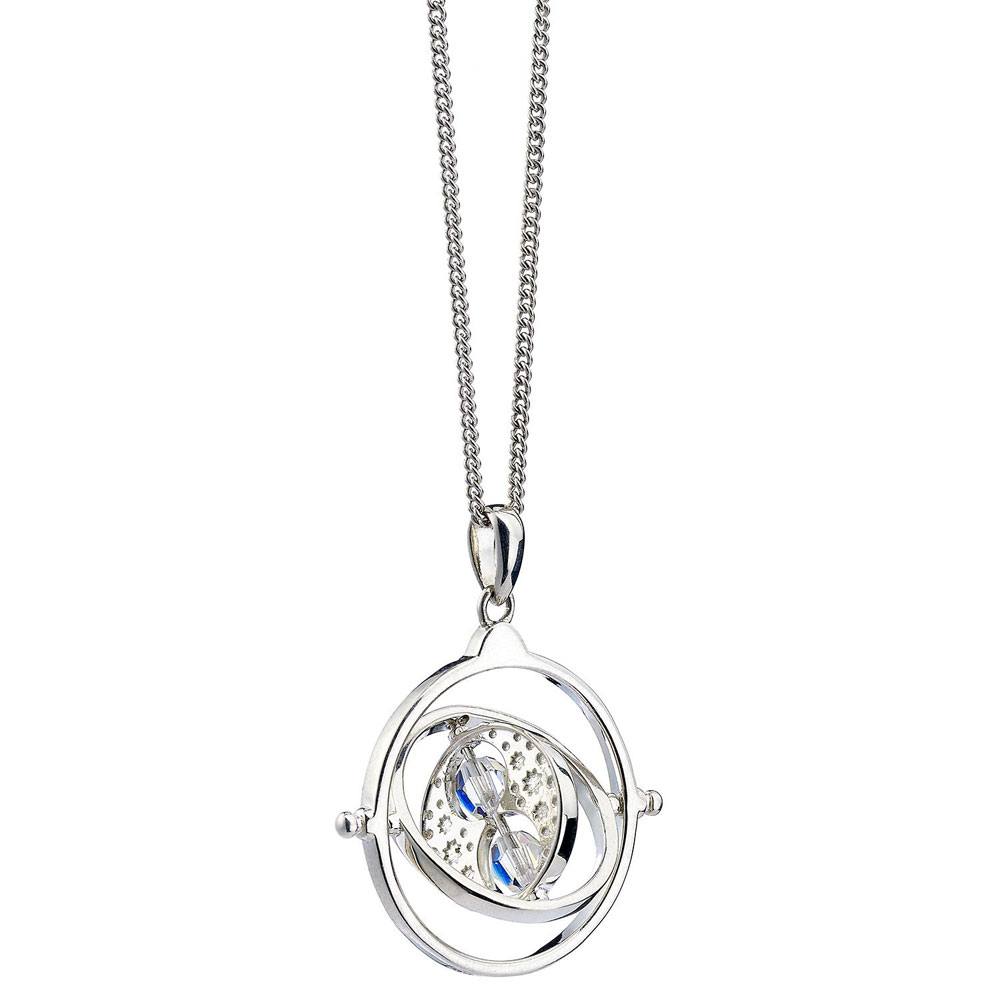 Collier et breloque Harry Potter Time Turner (argent sterling)