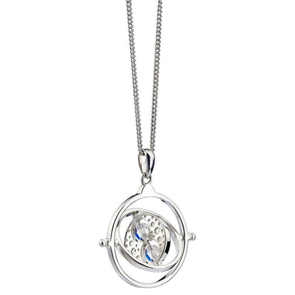 Collier et breloque Harry Potter Time Turner (argent sterling)