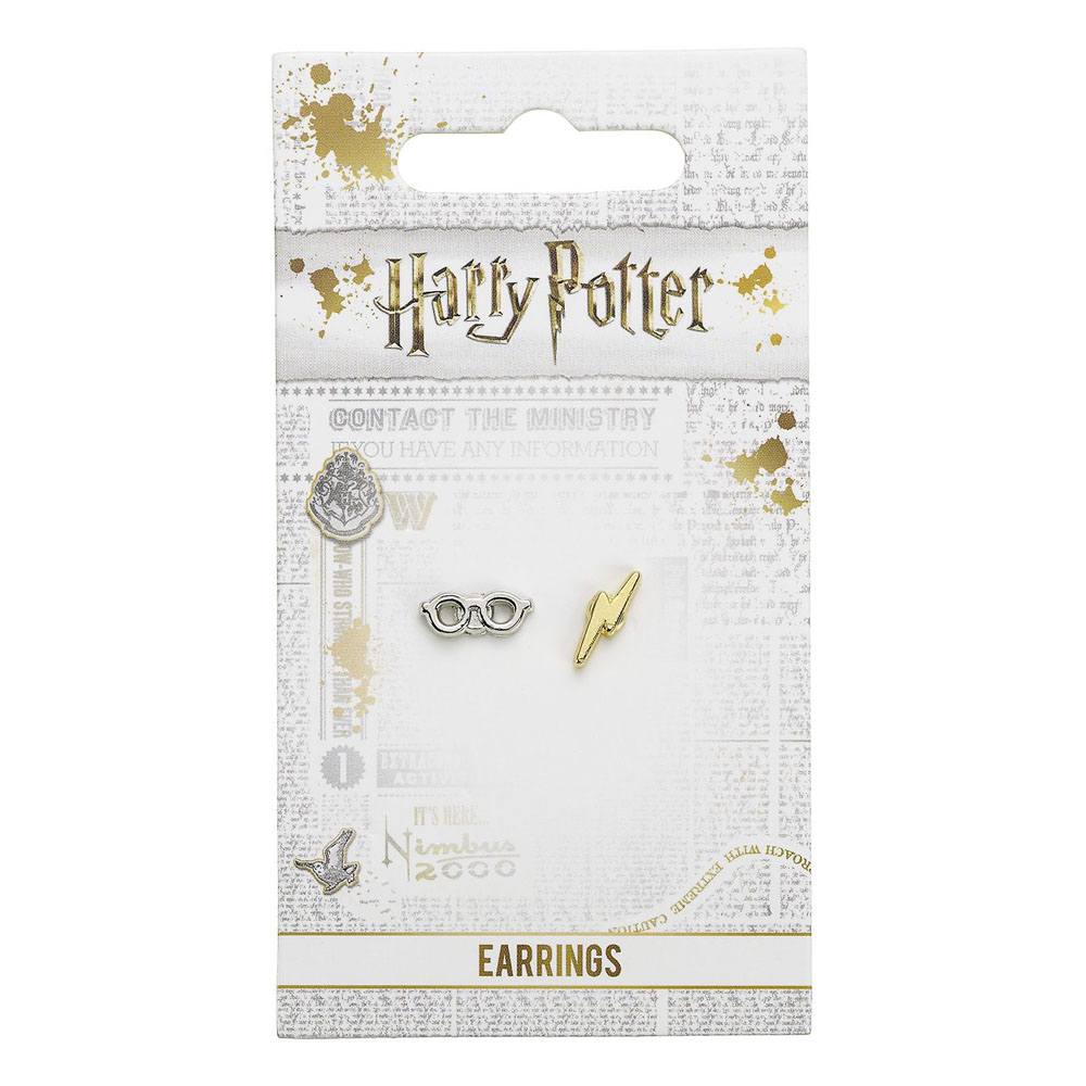 Harry Potter øreringe Lysende Bolt & Glasses