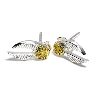 Harry Potter -oorbellen Golden Snitch (verzilverd)