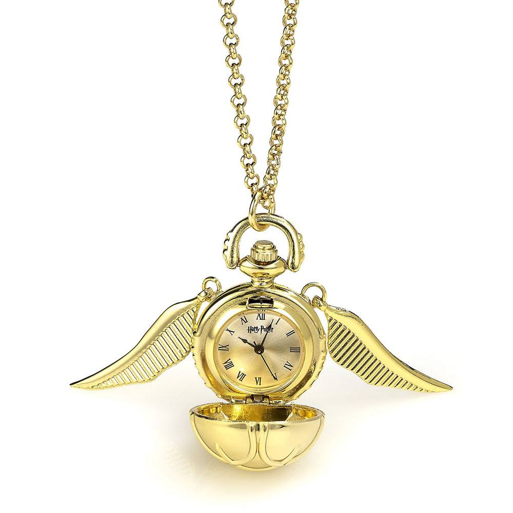 Harry Potter Watch ketting Golden Snitch (goud verguld)