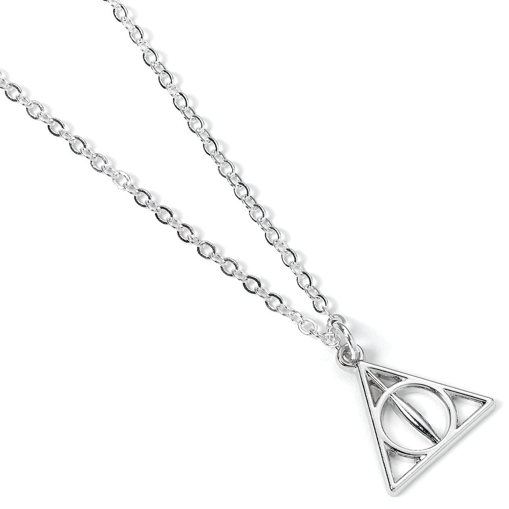 Harry Potter vedhæng & halskæde Deathly Hallows (sølvbelagt)