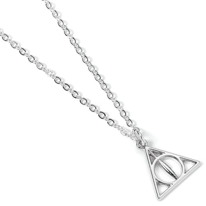 Harry Potter vedhæng & halskæde Deathly Hallows (sølvbelagt)