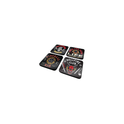 Stranger Things 4 Coaster 4-Pack Hellfire Club