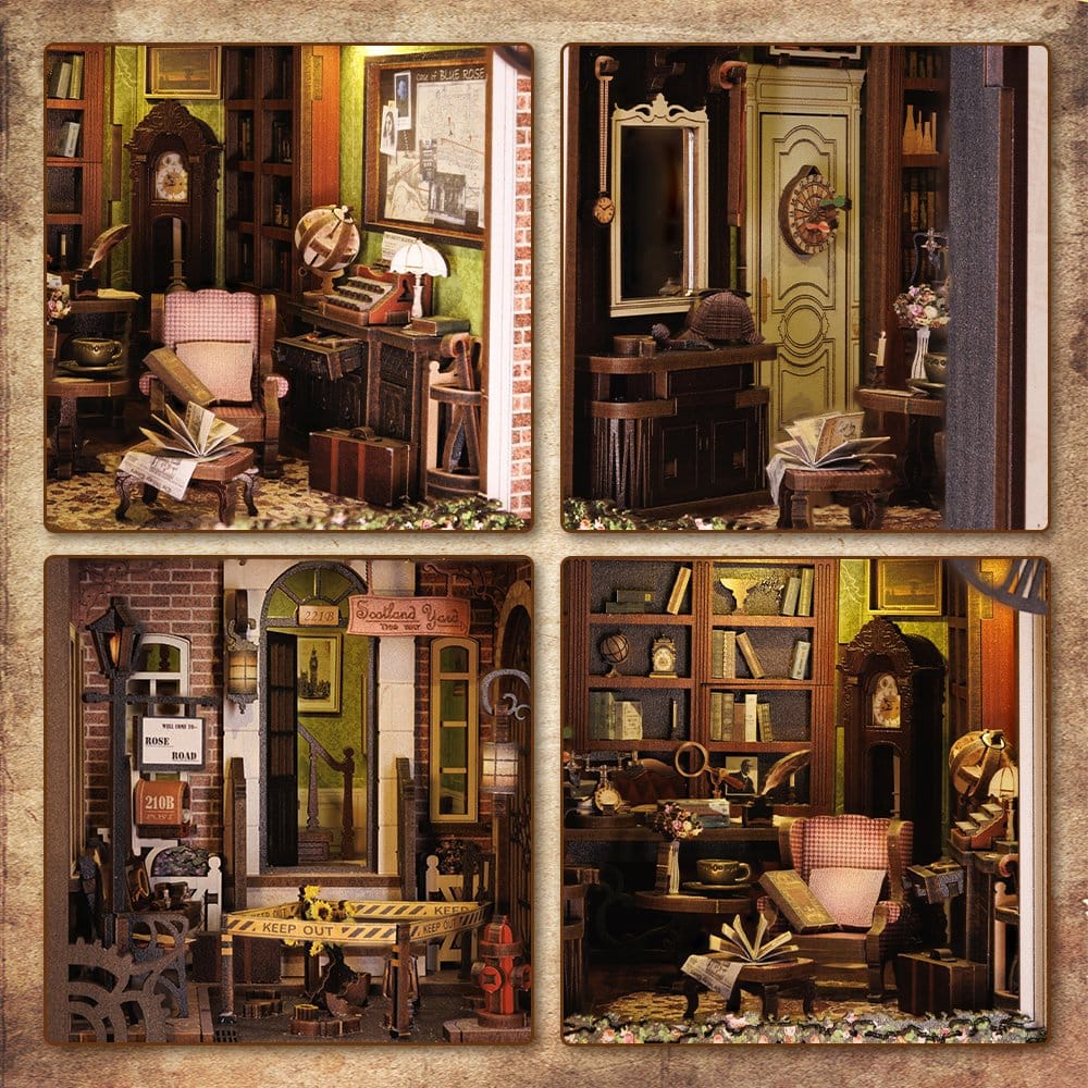 Book Nook Rose Agence De Détective 23 x 11 cm