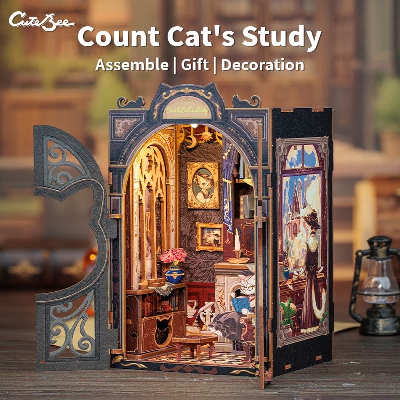 Bok Nook Count Cat´s Study 17 x 12 cm