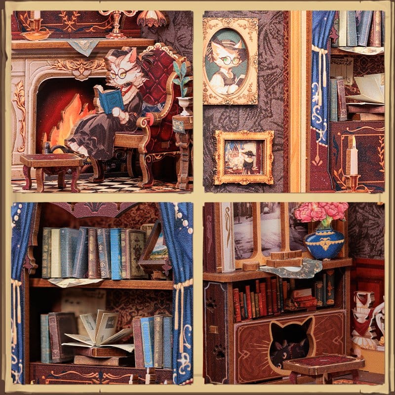 Bok Nook Count Cat´s Study 17 x 12 cm