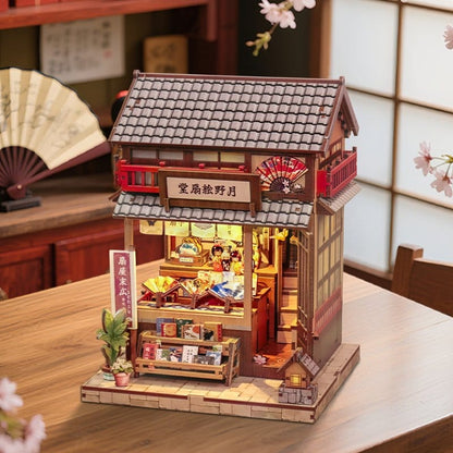 Miniatyrhusmodellsats Tsukino Eogi-dou 19 x 14 cm